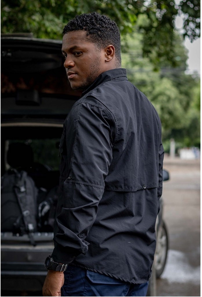 Camisa Presidencial Táctica (Negro, S) 2